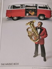 VW BUS T2 STATION WAGON + CAMP MOBILE (CAMPER) PROSPETTO USA 1974 VOLKSWAGEN