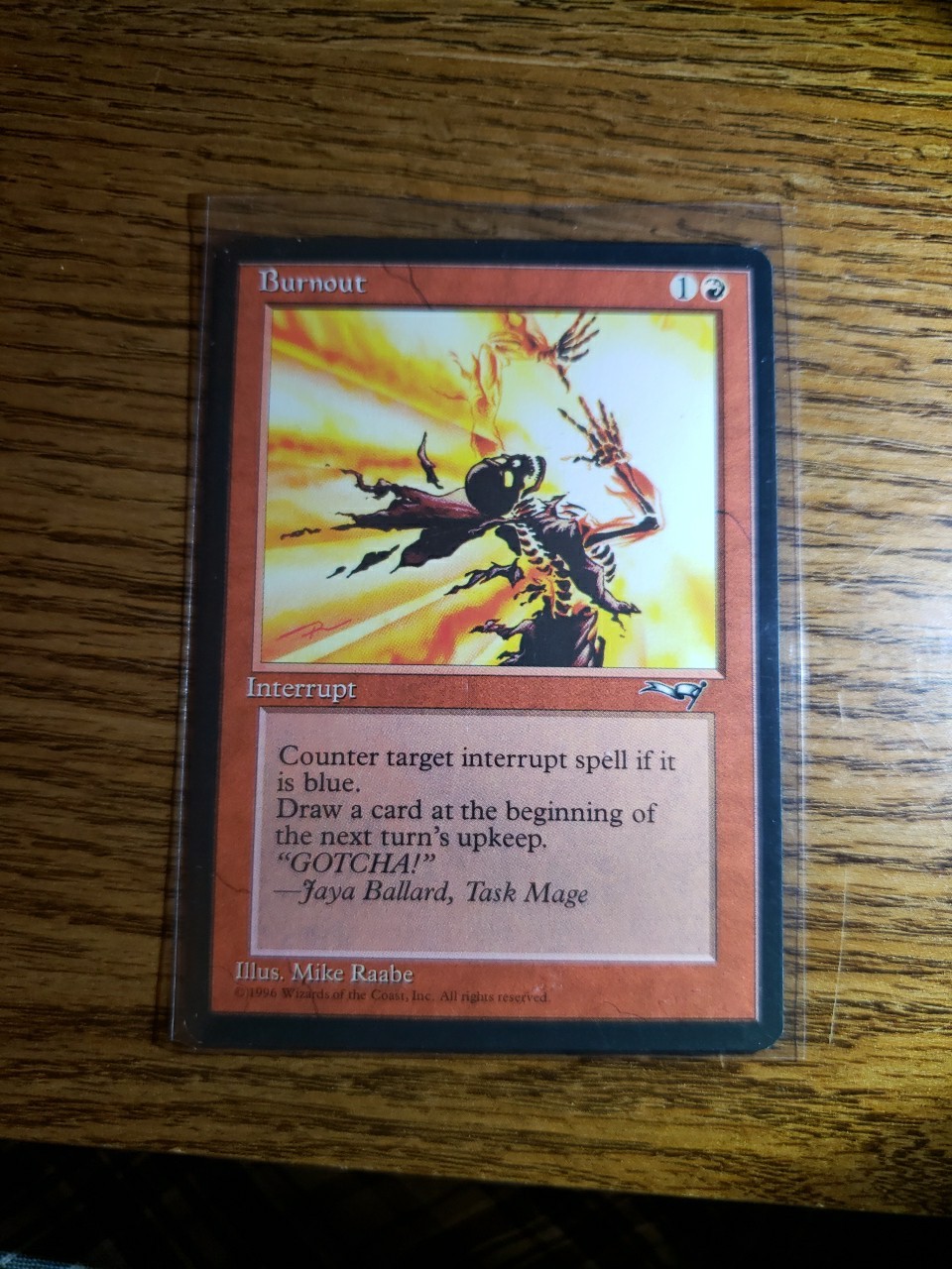 Burnout MP Alliances 1996 Magic the Gathering Card MTG TCG