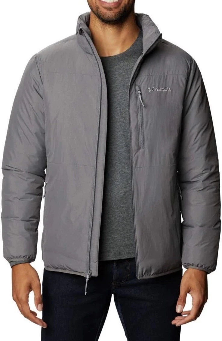 Columbia Men's Gray Grand Wall Jacket Omni-Heat 2XT NWT $220