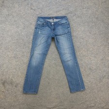 KUT from the Kloth Jeans Women's Blue Wash Size 6 Distressed Stretch Straight