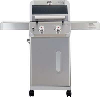 2-Burner Stainless Steel Liquid Propane Gas Grill,Two Foldable Shelves Patio Ga