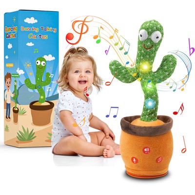 Dancing Talking Cactus Toy for Babies - Interactive Singing Mimicking Cactus ...