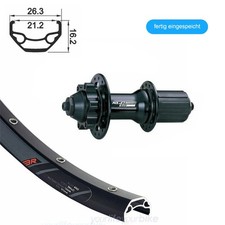 BIKE-PARTS 26" HINTERRAD 135mm MOUNTAINBIKE 26-559 SCHEIBENBREMSE SCHNELLSPANNER