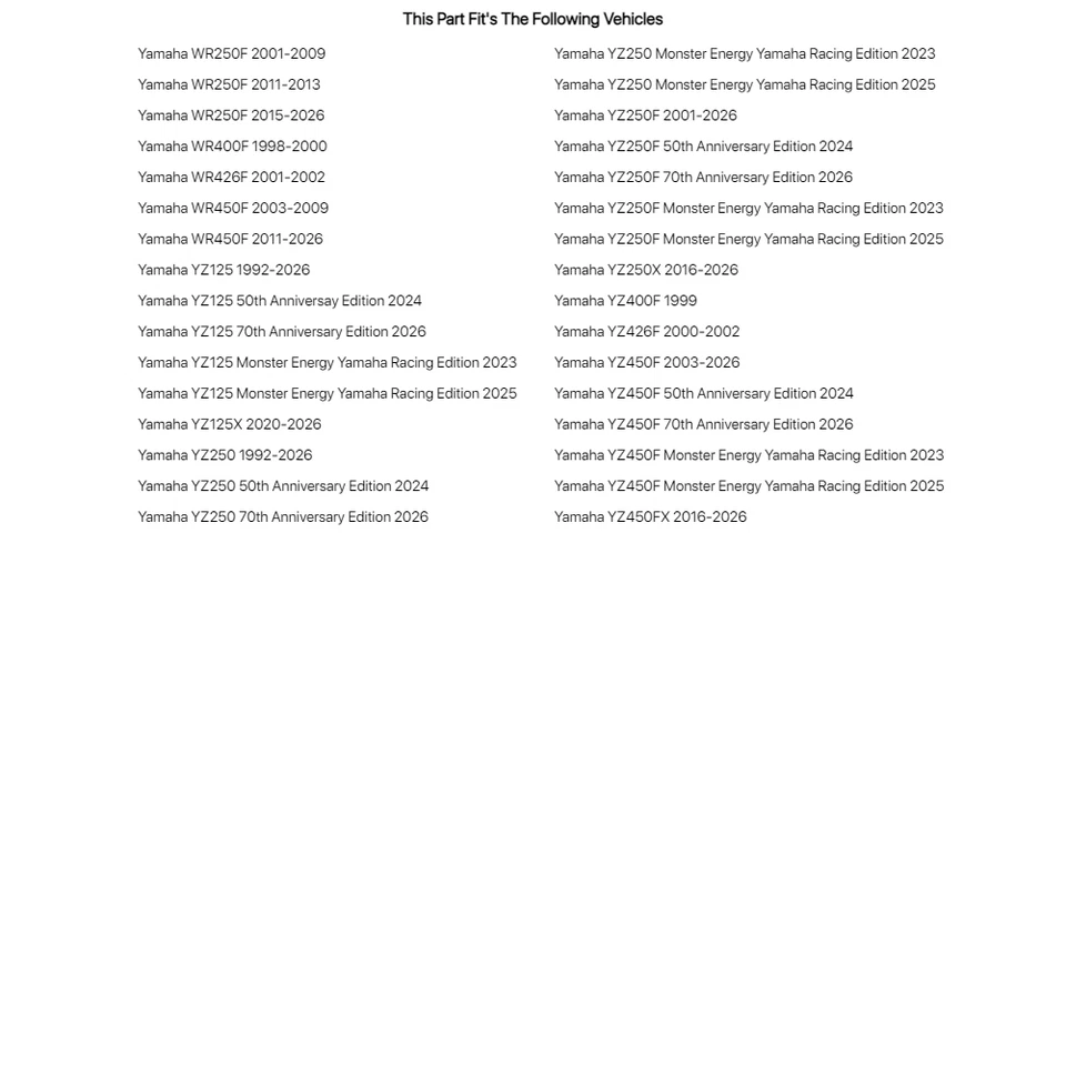 Kit de radios para motocicleta Tusk SPK-YF-21-07 - radios delanteros 21" plateados/petina plateada Foto 2 de 2