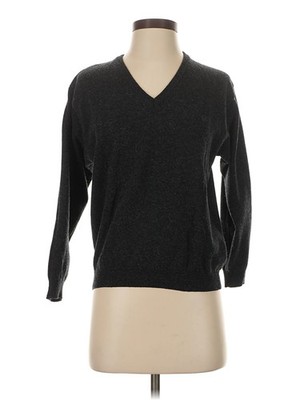 Made in Italy Of Benetton Women Gray Wool Pullover Sweater S