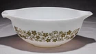 Vintage Pyrex Crazy Daisy / Spring Blossom Green 2 qt Cinderella Mixing Bowl 443