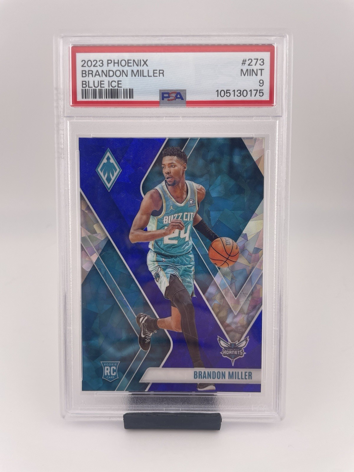 2023 Panini Phoenix #273 Brandon Miller - Blue Ice PSA 9