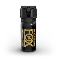 ACK, LLC Fox Labs 1.5 Ounce 2% OC 5.3-mm Flip Top Stream Pepper Spray, Black