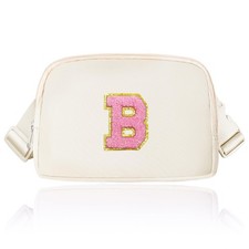 Cream Waist Pack Crossbody Bag for Women Adjustable Belt Bag Fanny Pack