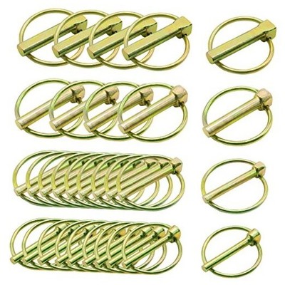 30 Pcs of Lynch Pin Assortment Kit  for Trucks, Assorted (3/16''-7/16'')
