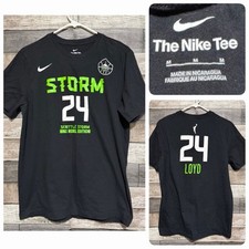 Nike Seattle Storm WNBA Loyd #24 T-Shirt Men’s M Black Crewneck