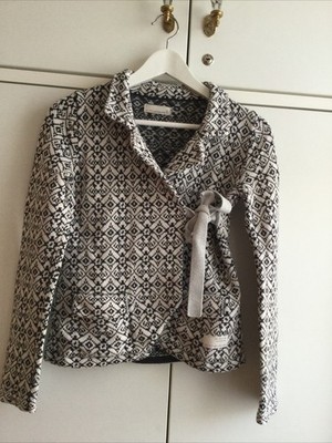 Odd Molly Jacke Gr. 1 S Gr. 34/36 schwarz weiß, schön!
