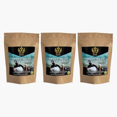HAF  Premium Totes Meer Peelingsalz 3 x 1 kg Beutel 100% naturrein Körperpeeling