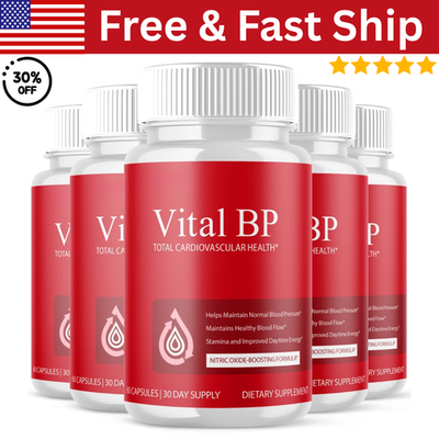 #ad 5 Pack Vital BP Advanced Blood Support Vitamin Formula VitalBP 300 Capsules $45.99