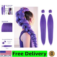 Long Purple Braiding Hair 30 Inch