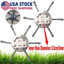 6" Steel Wire Grass Trimmer Head Lawn Mower Brush Cutter Weed Eater Trimmer Head