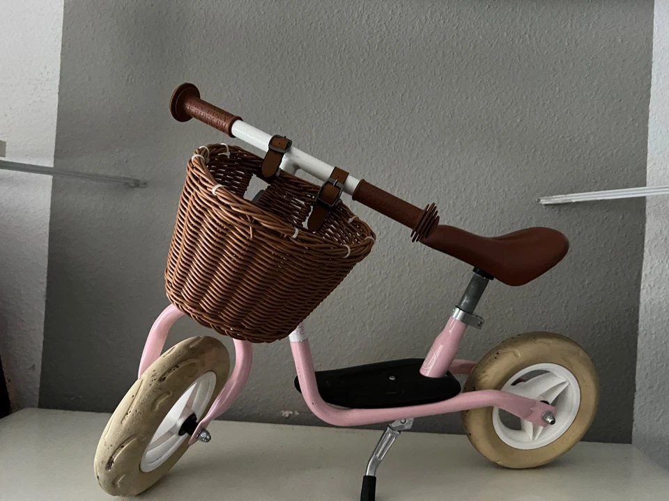 PUKY Retro classic Rose Laufrad LRM 8 Zoll ab 2 Jahren mit Körbchen - Bild 4 von 4
