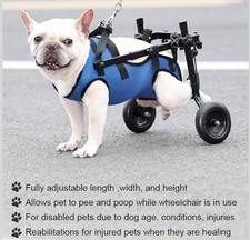 Customizable Lightweight Small Dog Wheelchair - Mobility Aid for Pets