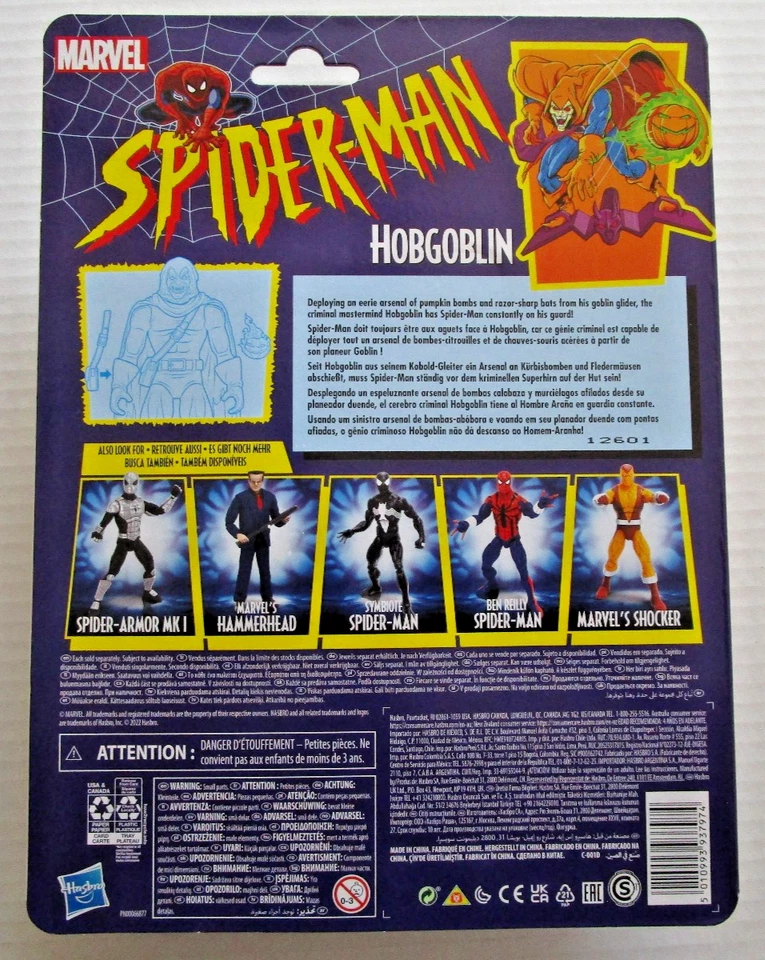 Spider-Man Marvel Legends Series 2022 - Figura de acción Hobgoblin de 6" - SELLADA NUEVA Foto 2 de 4