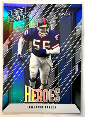 Lawrence Taylor 2024 Leaf Heroes and Prospects /99 Blue Foil Ny Giants #208