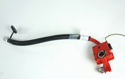 2011-2013 bmw x5 e70 rear trunk battery positive plus wire cable clamp fuse