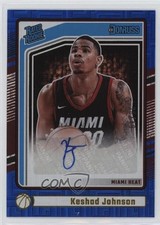 2024 Donruss Rated Rookie Signatures Choice Blue 36/49 Keshad Johnson Auto 5cb