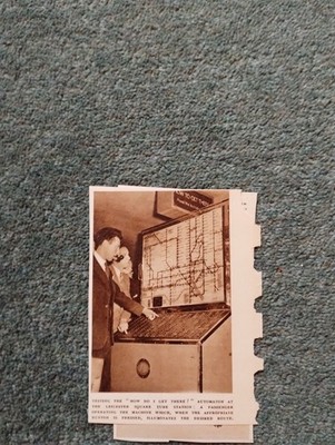Sk235 Ephemera 1947 Bild Leicester Square Tube Station How Do I Get There  