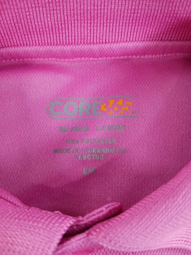 Core 365 Small Mens Short Sleeve Polo Shirt Pink Enterprise Polyester - Picture 6 of 8