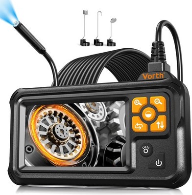 16.5FT Endoscope Camera with Light, 4.3'' Screen, IP67 Waterproof, Single Lens