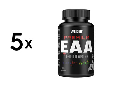5 x Weider Premium EAA + L-Glutamine (180 Caps) (96,65 EUR/kg)