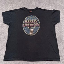 Harley Davidson Boswell's Madison TN T Shirt USA Made 2011 Live The Legend Black