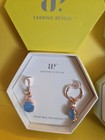 Lab Created Ocean Blue Quartz Necklace/ Earring Set Bomb Party Rose Gold Plating — photo 2
