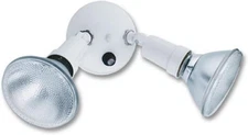 Lithonia Twin PAR Flood Light Holder White Dusk to Dawn Outdoor (4-3)