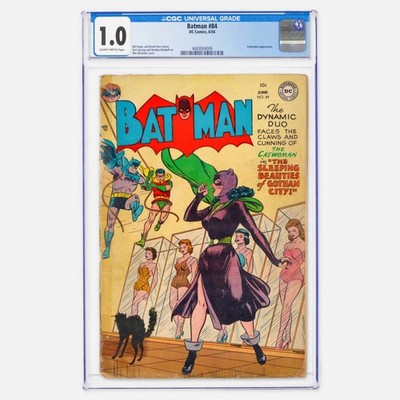 1954 D.C. Comics Batman 84 CGC 1.0. Catwoman Appearance