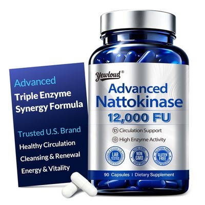 Ultimate Nattokinase 12,000FU Serrapeptase 360,000SPU Lumbrokinase 10,000FUV
