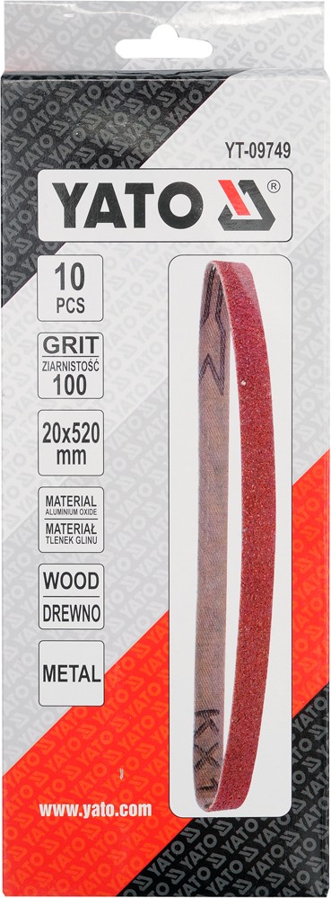 2x ✅Fits YATO NARZ�DZIA YT-09749 ABRASIVE BELT ENDLESS 10PCS P100 20 ⭐UK Seller⭐