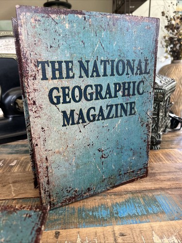 Set di 3 scatole per libri finti National Geographic conservazione nidificazione 13" 10,75" 8" XLNT! - Foto 15 di 24
