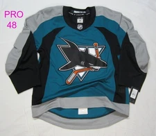 NO TARIFFS sz 48 San Jose Sharks Fanatics Authentic PRO Hockey Jersey FAP retro