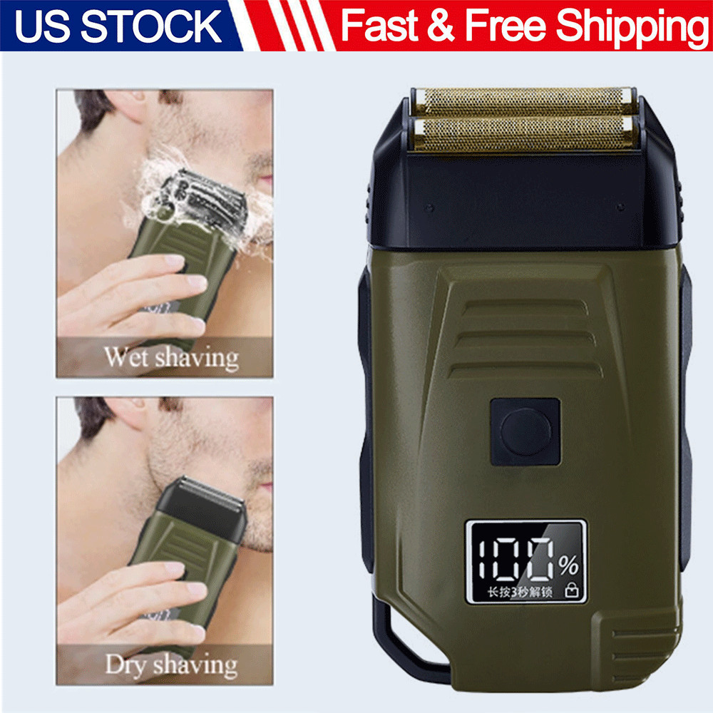 Men's 4D Foil Shaver Kits Electric Cordless USB Rechargeable LCD Hair Trimmer US