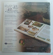 Creative Memories 12x12 Clear Page Protectors 15  1 Bonus Page NEW Old Style