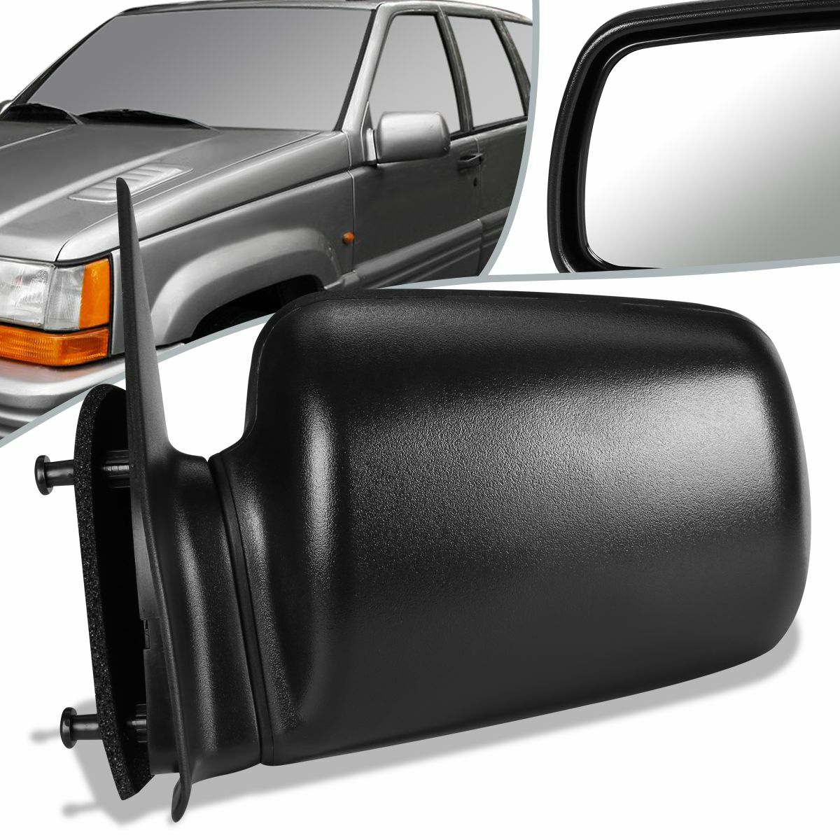 Fit 93-95 Jeep Grand Cherokee OE Style Manual Side Door Mirror Left CH1320190