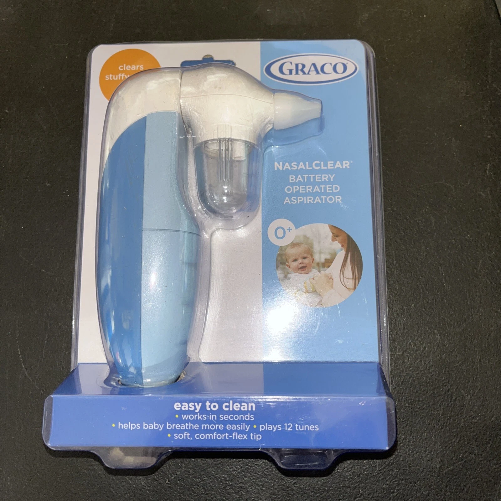 Graco NasalClear Nasal Aspirator, Clear Stuffy Nose