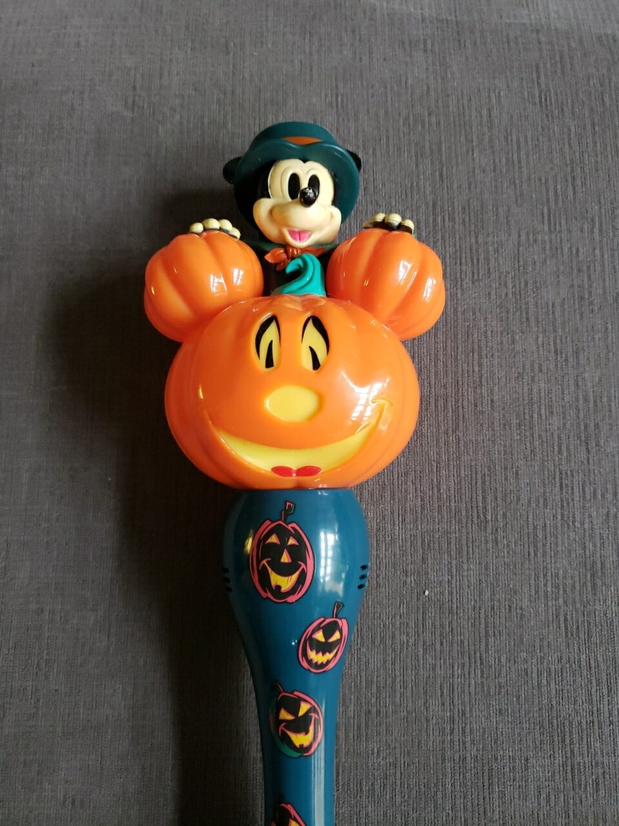 【点灯確認済】90sヴィンテージ ミッキーマウス ハロウィン パンプキンライト Disney Parks Mickey Mouse Halloween Pumpkin Light-Up Bubble Wand