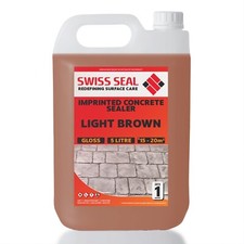 Buff/Light Brown Coloured Imprinted Concrete Sealer High Solids - Gloss or Matt