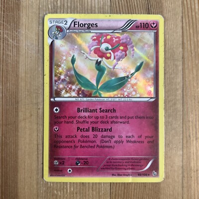 Pokemon Florges Rarest Color Florges 66/106 Pokemon XY Flashfire Holo Rare HP | eBay