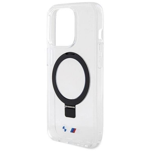 BMW M Collection Hard Case Ring Stand with MagSafe for iPhone 15 Pro Max Clear - Picture 5 of 6