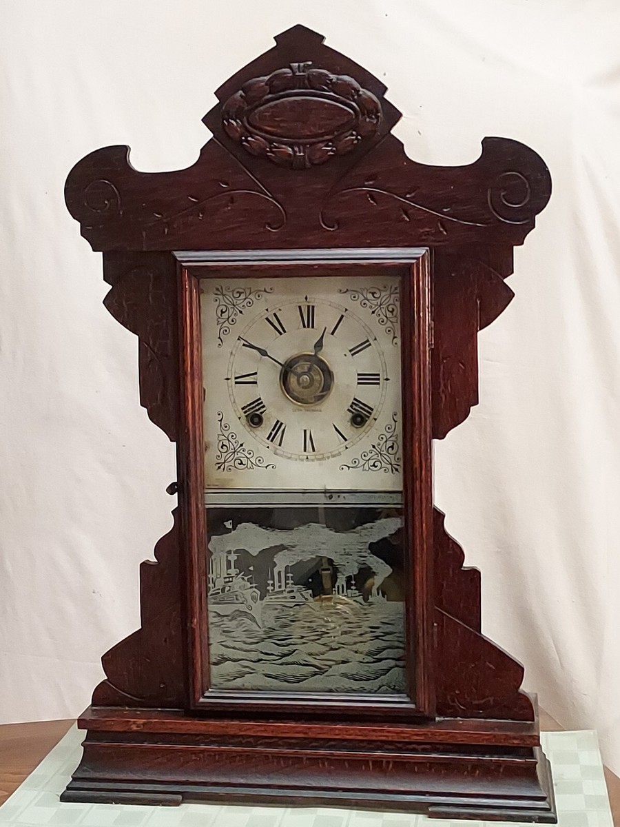 Seth Thomas Gingerbread Clock 1908 Great White Fleet | eBay
