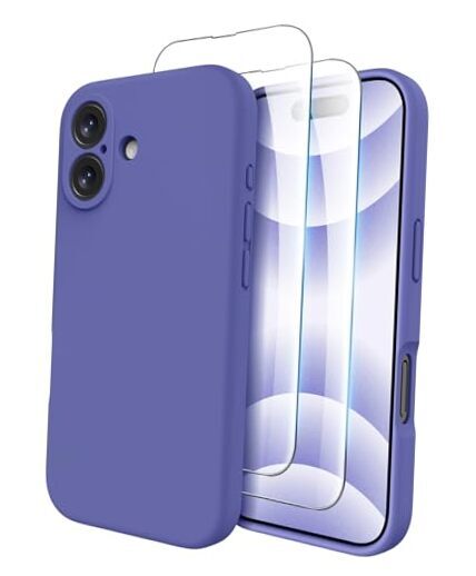 Compatible with iPhone 16 Case, Compatible with MagSafe, Flower Blue
