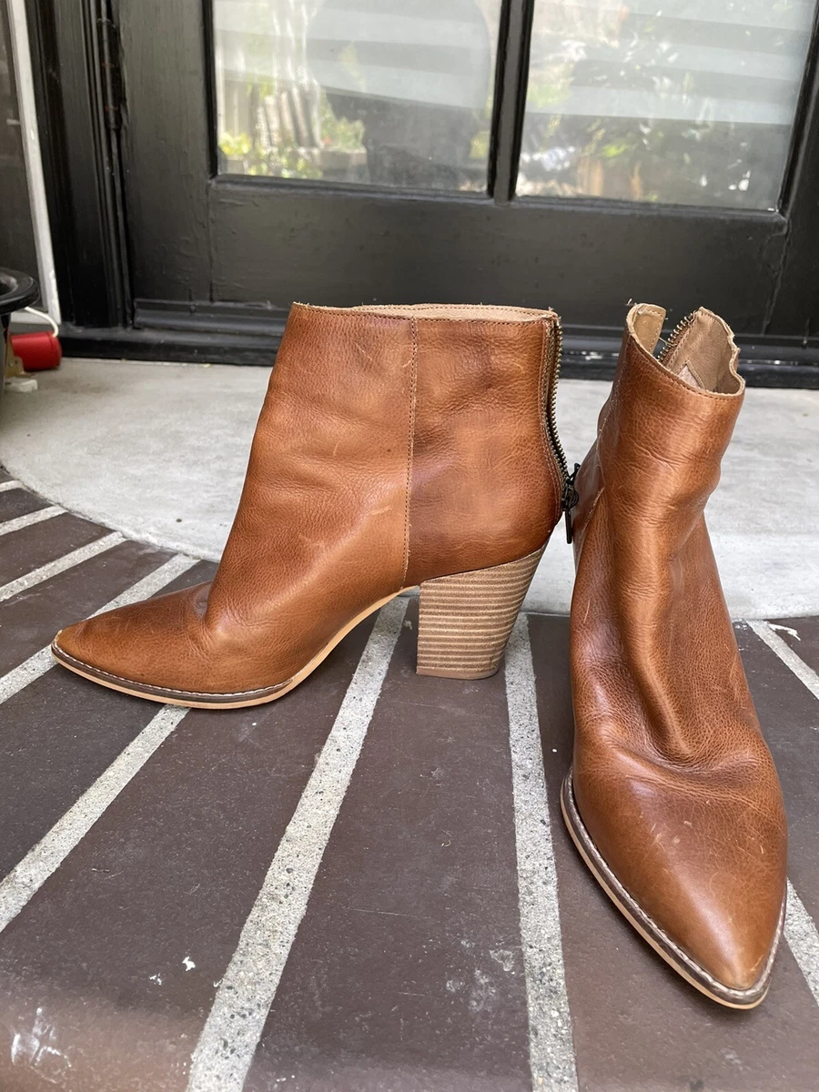 LUCKY BRAND ADALAN LEATHER BOOTIE sz 9M as is