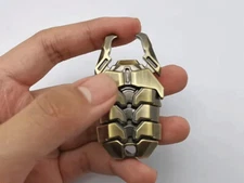 Retro Creative Scarab EDC Fidget Toy Zinc Alloy Magnetic Push Fidget Slider Gift